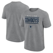 Men's Fanatics Heather Gray Dallas Cowboys Big \u0026 Tall Top Notch T-Shirt